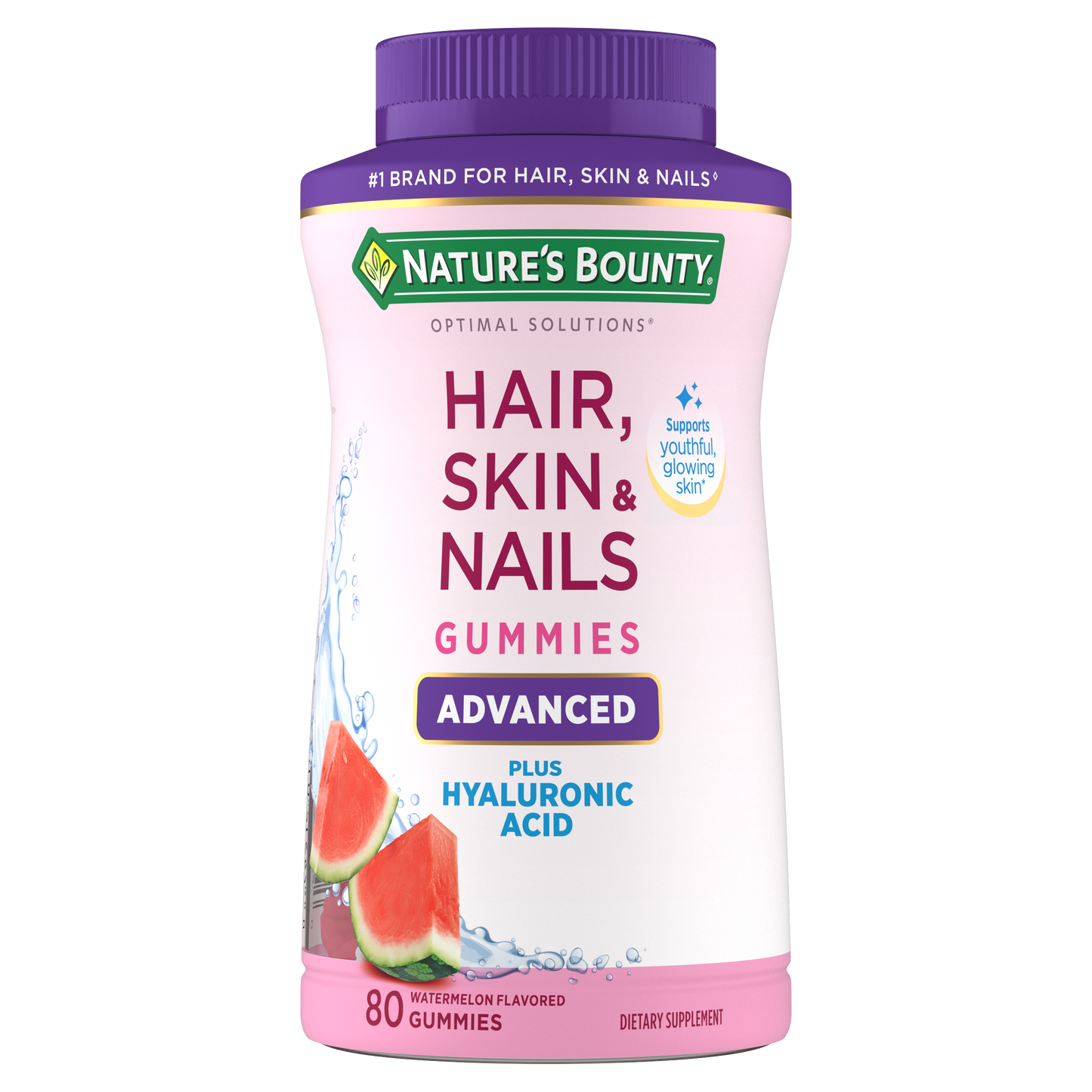 Advanced Hair, Skin & Nails + Hyaluronic Acid Gummies